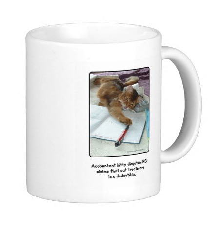 Accountant Kitty Mug