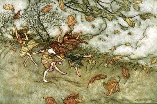 Autumn fairies by Arthur Rackham