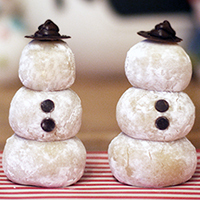 Marzipan Snowmen