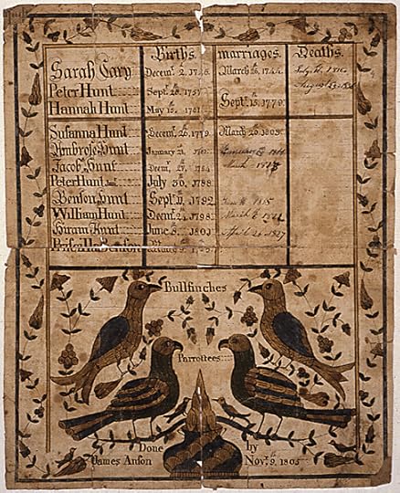 Peter Hunt family Fraktur 
