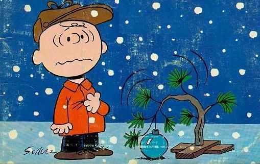Isn't it disturbing that you can now BUY one of Charlie Brown's sad little Christmas trees?