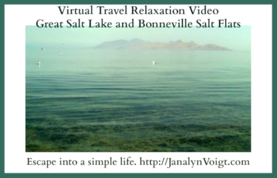 Virtual Travel Relaxation Video Great Salt Lake and Bonneville Salt Flats via @JanalynVoigt | A Simple Life