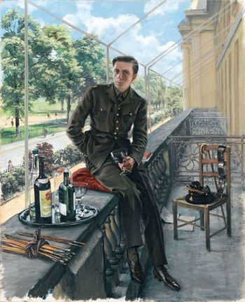 Rex whistler self-portrait in uniform