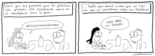 Tira cómica sobre cosas que hacer en una primera cita poco prometedora.