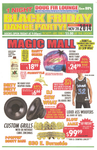 Black Friday party ad