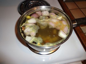 simmering stock