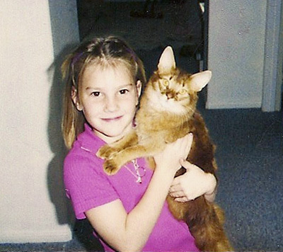 A young Miles with a young friend