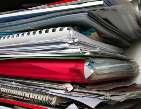 piles of paper