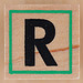 Rubber Stamp Letter R