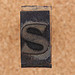 rubber stamp letter s
