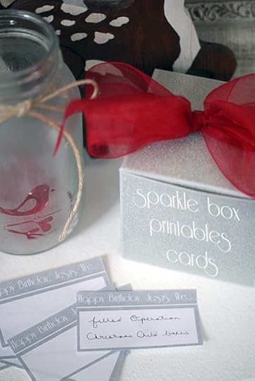 Sparkle Box Printable Cards