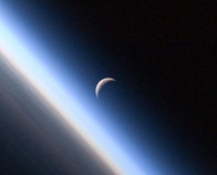 Crescent Moon Earths Atmosphere NASAs Marshall Space Flight Center