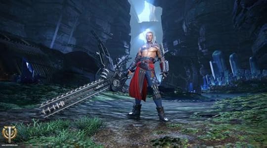 A screenshot of the berserker class in Skyforge