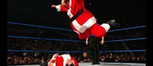 Wrestling Santas