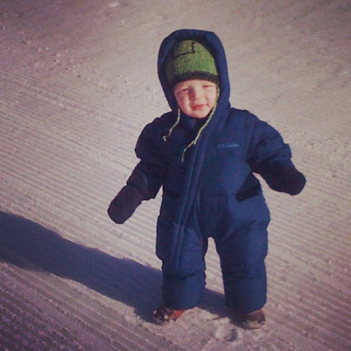 Saw snow for the first time and I dig it.