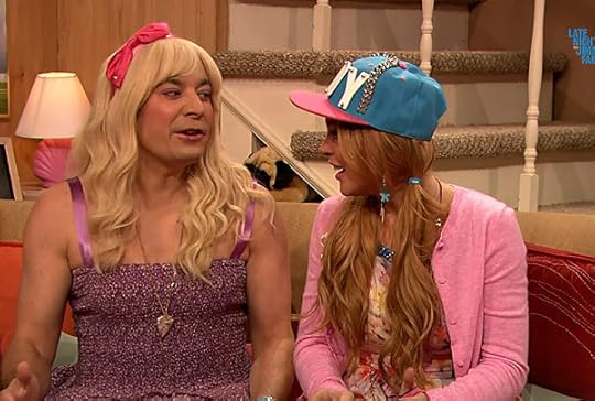 Jimmy Fallon and Lindsay Lohan