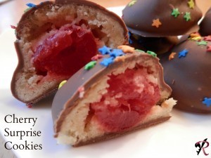 CHERRY SURPRISE COOKIES