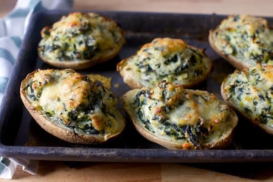 twice-baked potatoes with kale