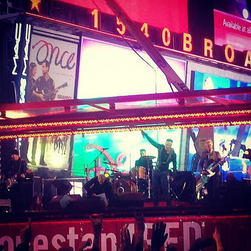 I still haven't found what I'm looking for. Sing it New York! #springsteen #u2