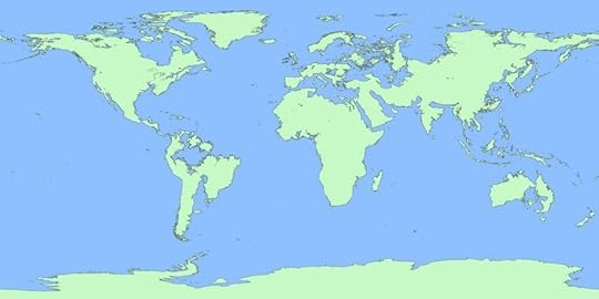 The world with a melted Antarctic