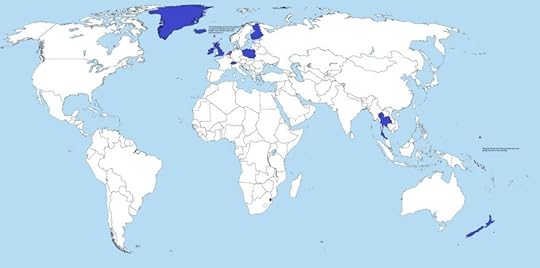 Countries ending in -land (in the English Language)