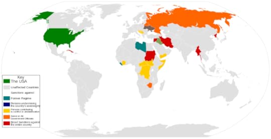 Countries the US is sanctioning