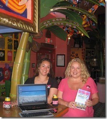 At Chuy's, working!