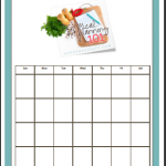 Meal Planning 101 calendar