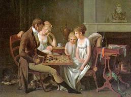 old-family-playing-board-game