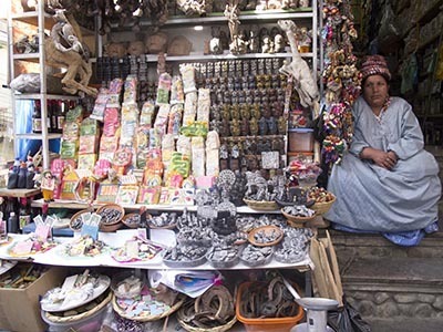 A lady at the witches market in la Paz