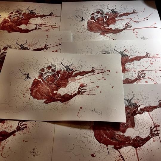 Attack on Titan Painted Print