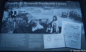 FDR Presidential Library plaque