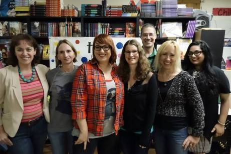 The lovely crowd who came out to my Book Spot event. Thanks guys! (Yes, I'm wearing Prince.)