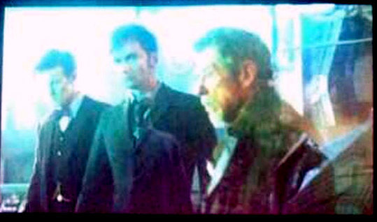 Matt Smith, David Tennant and John Hurt in the Doctor Who 50th anniversary special