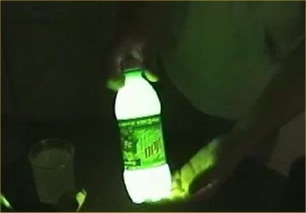 Glowstick in a bottle