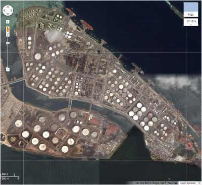 Industrial Facility seen from Google Satellite