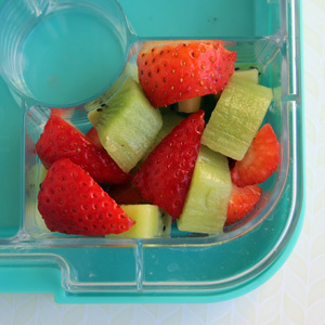 12 Ideas for Fun Christmas Lunches - red and green fruit