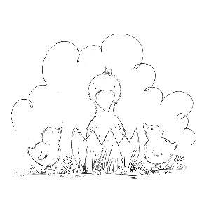 05UglyDuckLineDrawing