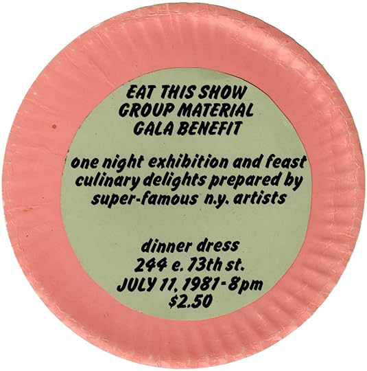 The invitation to Group Material's gala benefit 