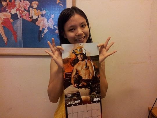 JC with her NZ Firefighters Calendar NZ Firefighters Calendar Winner revisited