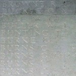 Thomas Bunting on Thiepval Memorial