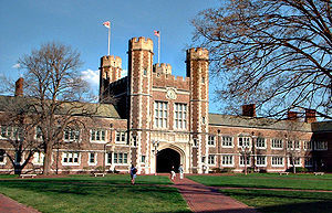 Brookings Hall, the administrative building fo...
