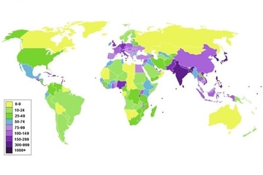 Population density map