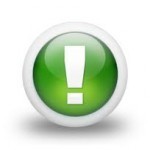 green exclamation point