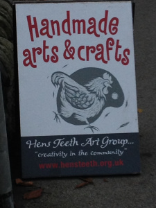 Hen's Teeth Art Group advert