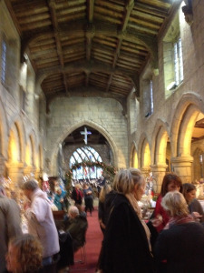 Inside of St John's Church during the fair