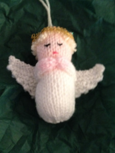 Hand-knitted angel