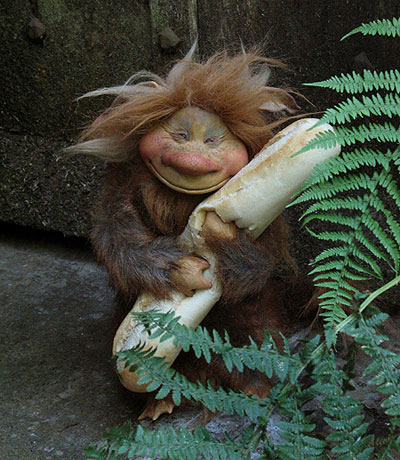 Troll with Bread by Wendy Froud