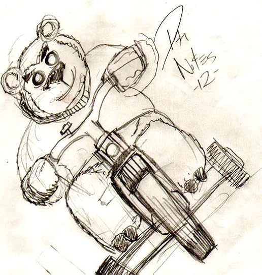 Quick Sketch Tristan on a bike