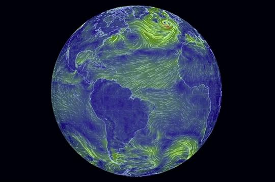 Wind map of the world